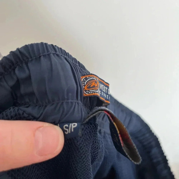 West coast blue  stripes athletic windbraker pants size small - Picture 8 of 9